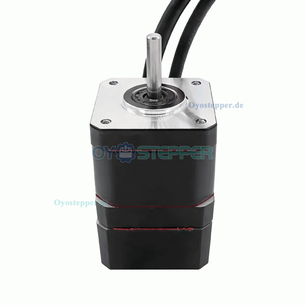 CASUN NEMA17 Wasserdichter koaxialer Schrittmotor in Mehrlagenbauweise IP67 400mNm 1,8&deg; 12V 1,68A 2 Phasen